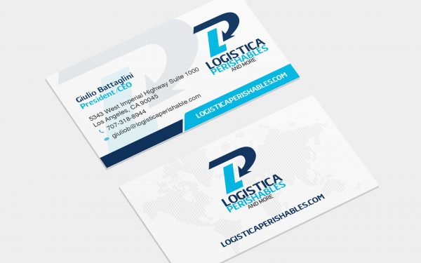Logistica Perishables Business Card Design